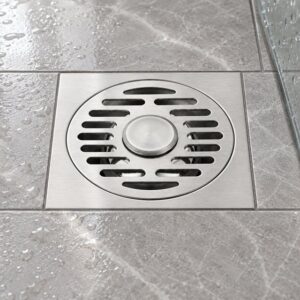 JOMOLA 120 x 120 mm stainless steel floor drain
