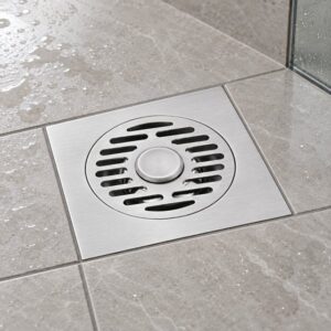 JOMOLA 150 x 150 mm stainless steel floor drain