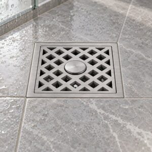JOMOLA 120 x 120 mm stainless steel floor drain