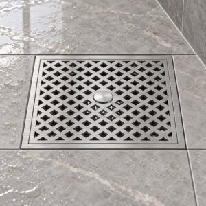 JOMOLA 300 x 300 mm stainless steel floor drain