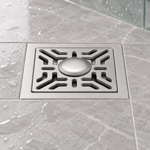 JOMOLA 100 x 100 mm stainless steel floor drain