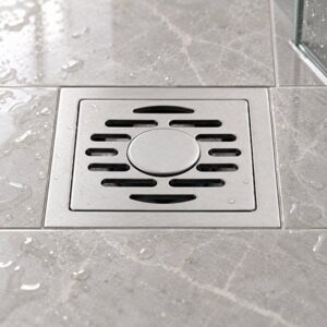 JOMOLA 100 x 100 mm stainless steel floor drain