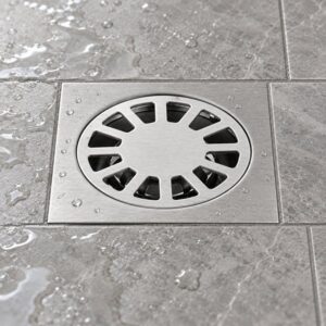 JOMOLA 100 x 100 mm stainless steel floor drain