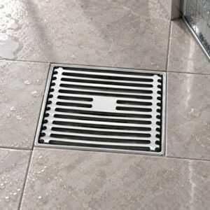 JOMOLA 100 x 100 mm stainless steel floor drain