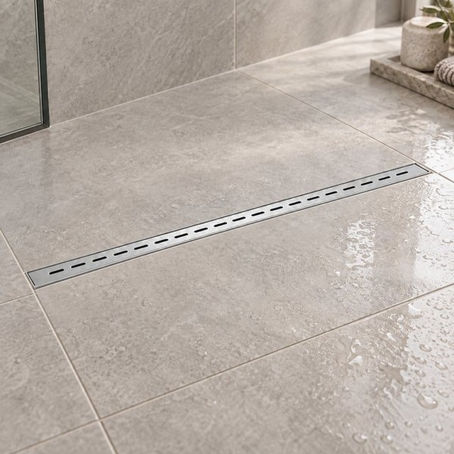 JOMOLA Stainless Steel Floor Drain 200-1000mm Satin Finish | SUS 304
