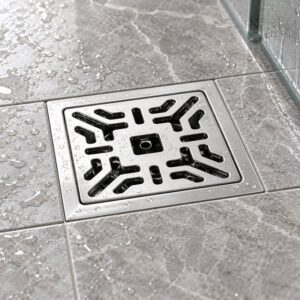 JOMOLA 100 x 100 mm stainless steel floor drain