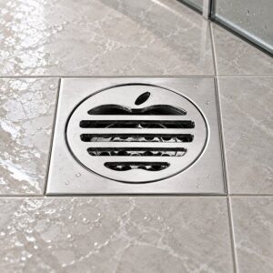 JOMOLA 100 x 100 mm stainless steel floor drain