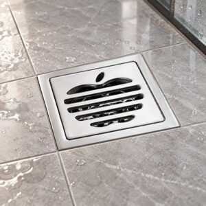 JOMOLA 100 x 100 mm stainless steel floor drain