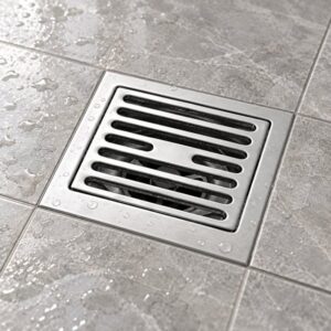 JOMOLA 100 x 100 mm stainless steel floor drain