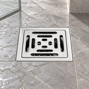 JOMOLA 100 x 100 mm stainless steel floor drain