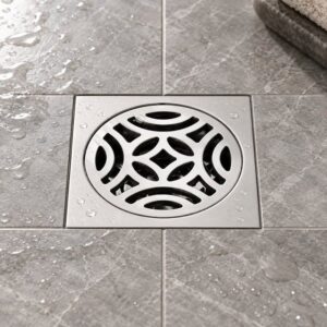 JOMOLA 100 x 100 mm stainless steel floor drain