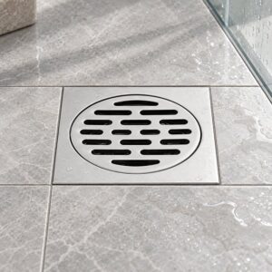 JOMOLA 100 x 100 mm stainless steel floor drain