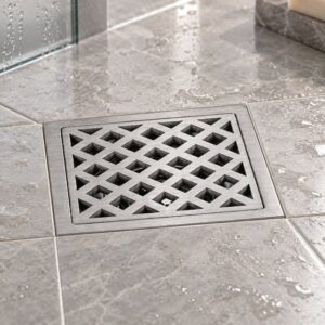 JOMOLA 120 x 120 mm stainless steel floor drain