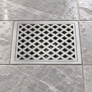 JOMOLA 150 x 150 mm stainless steel floor drain