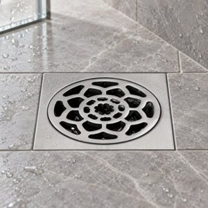 JOMOLA 100 x 100 mm stainless steel floor drain