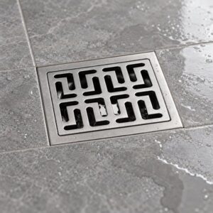 JOMOLA 100 x 100 mm stainless steel floor drain