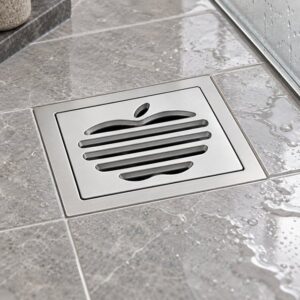 JOMOLA 100 x 100 mm stainless steel floor drain