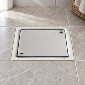 JOMOLA 100 x 100 mm stainless steel floor drain