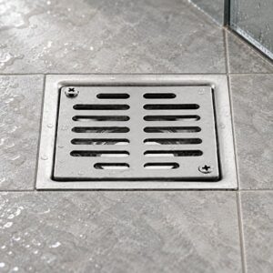 JOMOLA 100 x 100 mm stainless steel floor drain