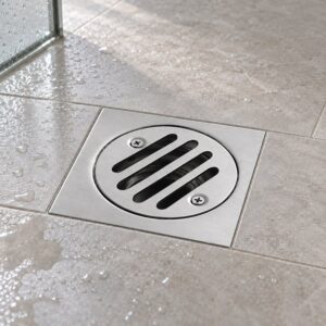 JOMOLA stainless steel satin floor drain