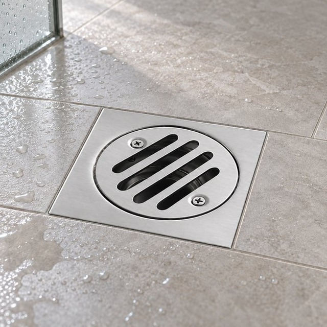JOMOLA stainless steel satin floor drain