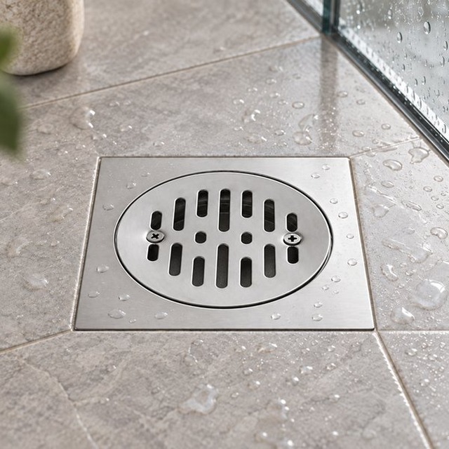 JOMOLA stainless steel polished floor drain