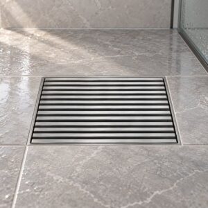 JOMOLA 100 x 150 mm stainless steel floor drain