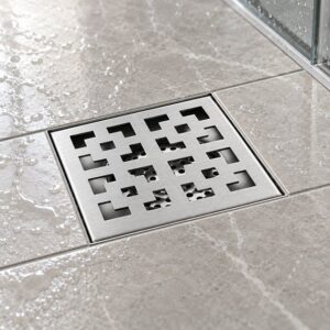 JOMOLA 120 x 120 mm stainless steel floor drain
