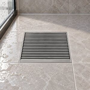 JOMOLA 120 x 120 mm stainless steel floor drain
