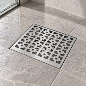 JOMOLA 200 x 200 mm stainless steel floor drain
