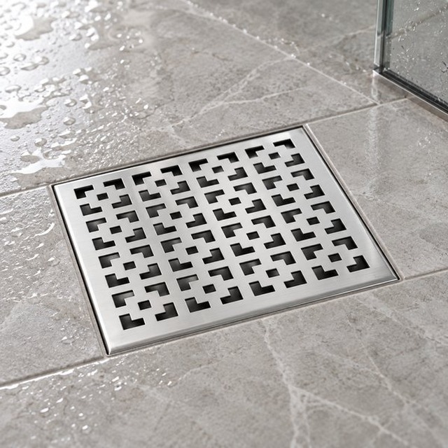 JOMOLA Stainless Steel Floor Drain 300x300mm Satin Finish | SUS 304
