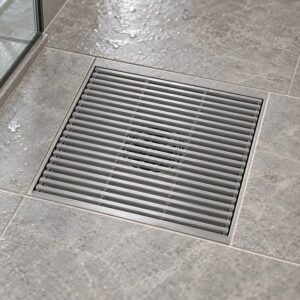 JOMOLA 300 x 300 mm stainless steel floor drain