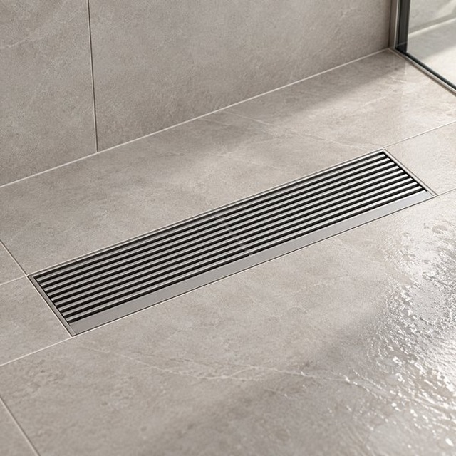 JOMOLA Stainless Steel Floor Drain 200-1000mm Satin Finish | SUS 304/201