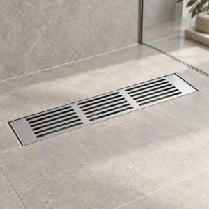 JOMOLA stainless steel satin floor drain