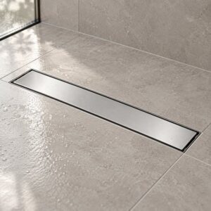 JOMOLA stainless steel satin floor drain