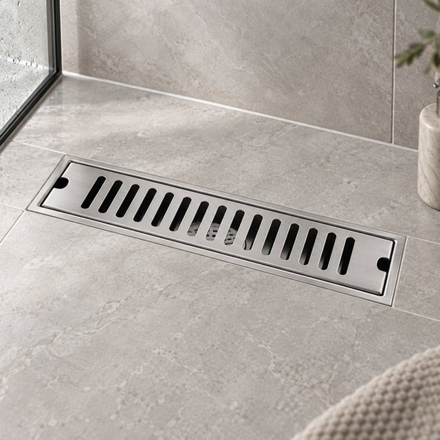 JOMOLA Stainless Steel Floor Drain 304 Satin Finish | 200-1000mm | SUS 304 & 201