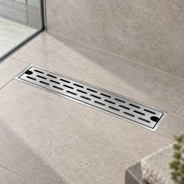 JOMOLA Stainless Steel Floor Drain 200-1000mm Satin Finish | SUS 304/201