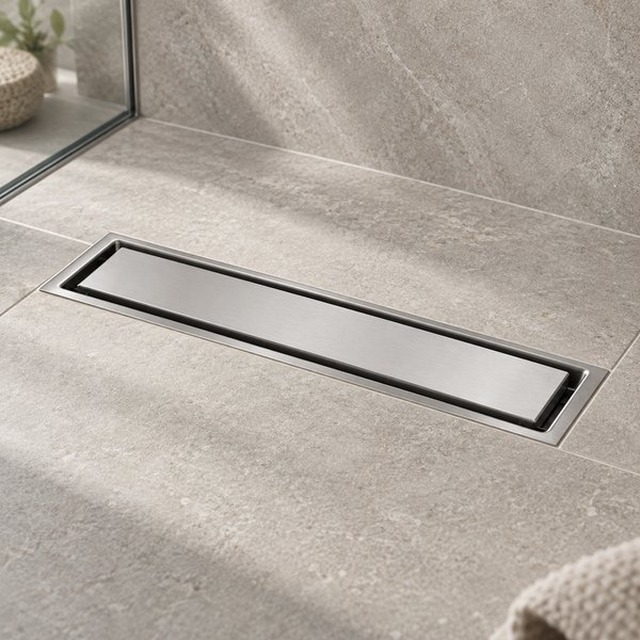 JOMOLA Stainless Steel Floor Drain 200-1000mm Satin Finish | SUS 304/201