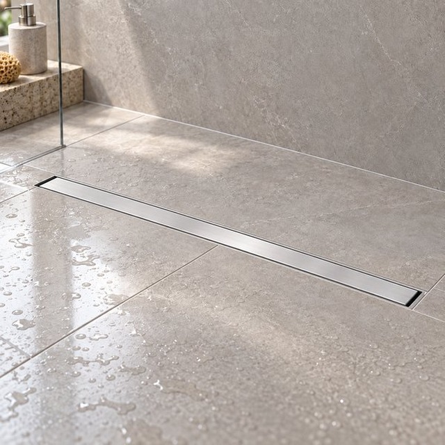 JOMOLA Stainless Steel Floor Drain 200-1000mm Satin Finish | SUS 304