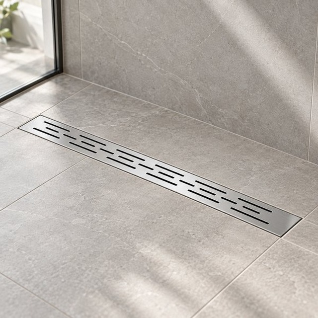 JOMOLA Stainless Steel Floor Drain 200-1000mm Satin Finish | SUS 304