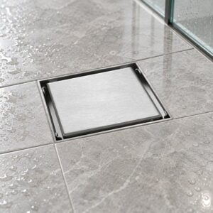 JOMOLA 120 x 120 mm stainless steel floor drain