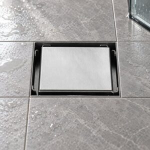 JOMOLA 100 x 100 mm stainless steel floor drain
