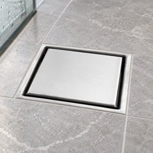 JOMOLA 150 x 150 mm stainless steel floor drain