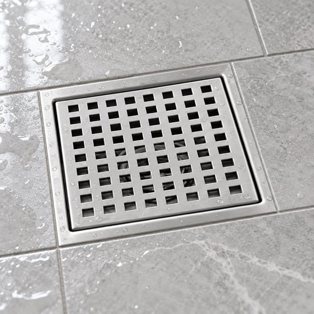 JOMOLA stainless steel satin floor drain | Factory Direct