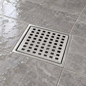 JOMOLA 150 x 150 mm stainless steel floor drain