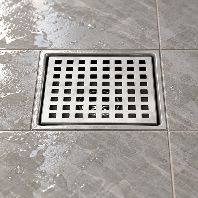 JOMOLA stainless steel satin floor drain