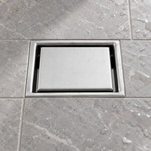 JOMOLA 110 x 110 mm stainless steel floor drain