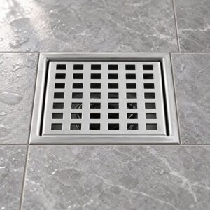 JOMOLA 110 x 110 mm stainless steel floor drain