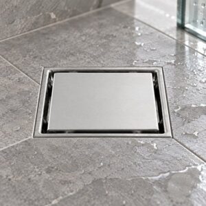 JOMOLA 150 x 150 mm stainless steel floor drain