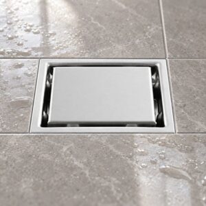 JOMOLA 110 x 110 mm stainless steel floor drain